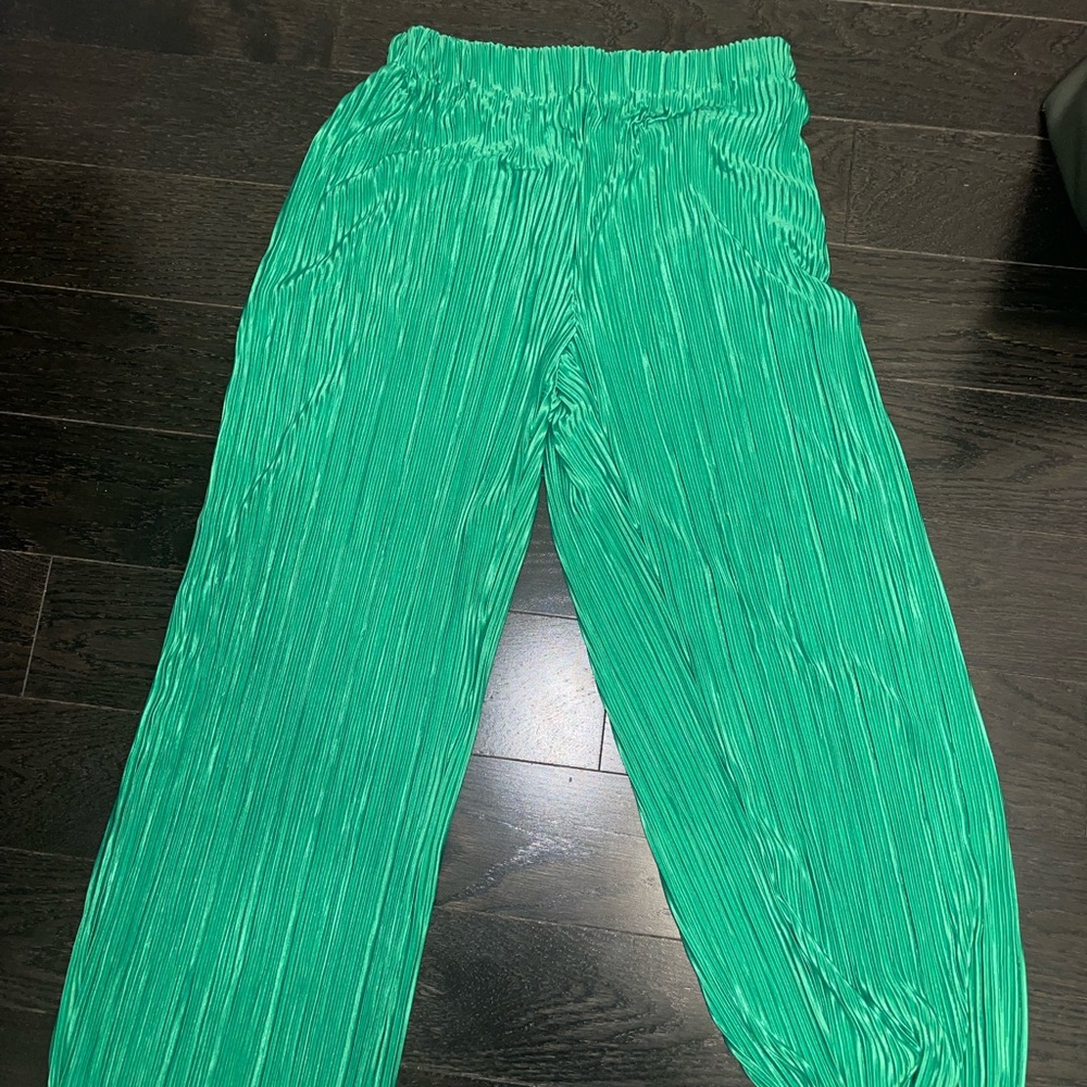 Green Flowy Pants
